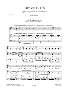 Airs chantés (High Voice) von Francis Poulenc (Download) 