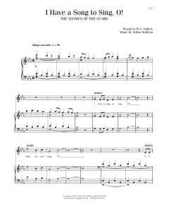 I Have A Song To Sing von William Schwenck Gilbert (Download) 
