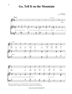 Go Tell It On The Mountain von African American Spiritual (Download) 