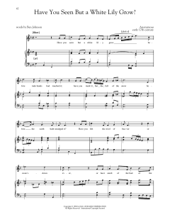 Have You Seen But A White Lily Grow? von Ben Johnson (Download) 