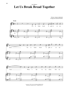 Let Us Break Bread Together von Traditional Spiritual (Download) 