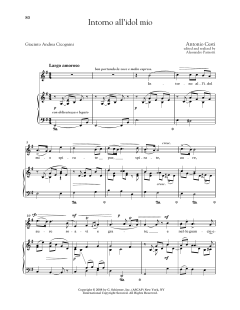 Intorno All'idol Mio (Medium High Voice) von Antonio Cesti (Download) 