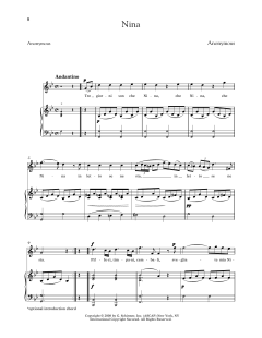 Nina (Medium High Voice) (Download) 
