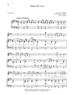 Alma Del Core (Medium Low Voice) von Antonio Caldara (Download) 
