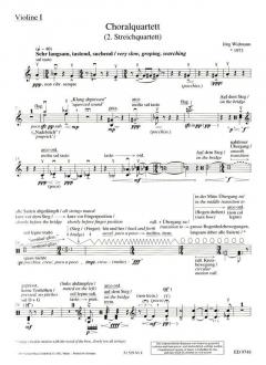 Choralquartett von Jörg Widmann 