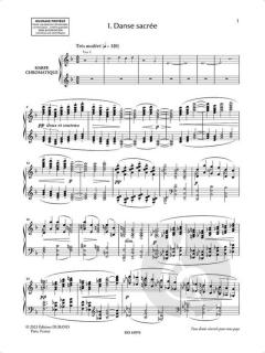 Danses-pour harpe avec accompagnement d'orchestre von Claude Debussy 