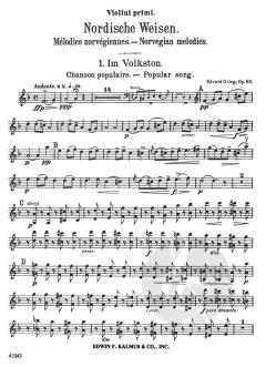2 Norwegian Airs op. 63 (composer's orchestration) von Edvard Grieg 