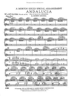 Andalucia Suite No. 2 "Andalucia" (Andaluza) von Ernesto Lecuona Casado 
