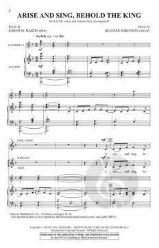 Arise and Sing, Behold the King von Heather Sorenson (Download) 