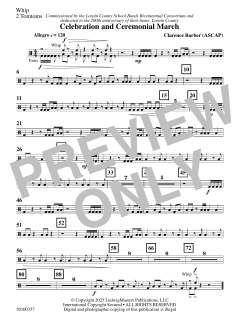 Celebration and Ceremonial March von Clarence E. Barber (Download) 