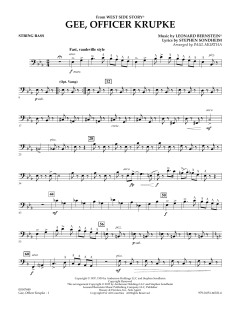 Gee, Officer Krupke von Leonard Bernstein (Download) 