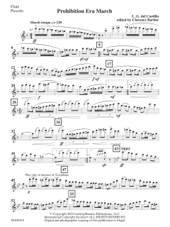 Prohibition Era March von L.G. del Castillo (Download) 