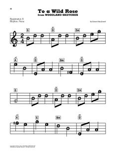 To A Wild Rose, Op. 51, No. 1 von Edward MacDowell (Download) 