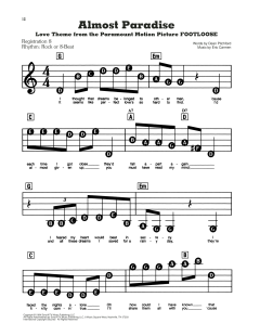 Almost Paradise (Love Theme from Footloose) von Eric Carmen (Download) 