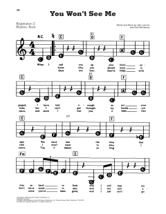 You Won't See Me von The Beatles (Download) 