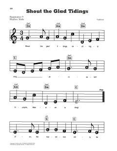 Shout The Glad Tidings von Charles Avison (Download) 