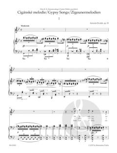Zigeunermelodien Hohe Stimme op. 55 von Antonín Dvořák (Download) 