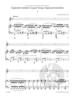 Zigeunermelodien op. 55 von Antonín Dvorák 