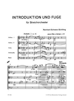 Introduktion und Fuge für Streichorchester (1948) von Reinhard Schwarz-Schilling (Download) 