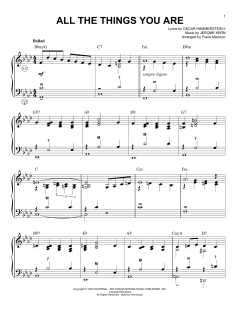 All The Things You Are von Jerome Kern (Download) 