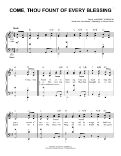 Come, Thou Fount Of Every Blessing von John Wyeth (Download) 