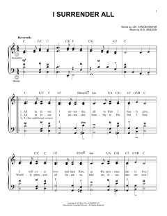 I Surrender All von Winfield S. Weeden (Download) 