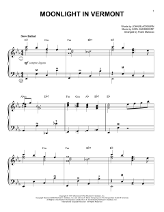 Moonlight In Vermont von Karl Suessdorf (Download) 