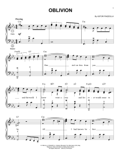 Oblivion von Astor Piazzolla (Download) 
