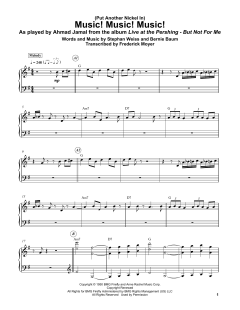 (Put Another Nickel In) Music! Music! Music! von Stephan Weiss (Download) 