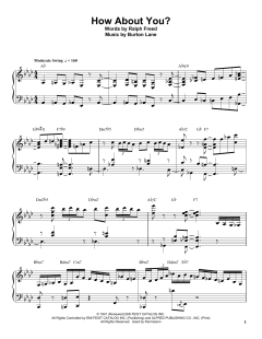 How About You? von Burton Lane (Download) 