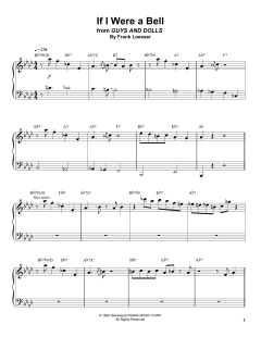 If I Were A Bell von Frank Loesser (Download) 