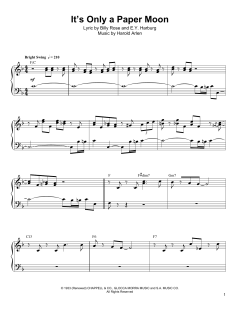 It's Only A Paper Moon von Billy Rose (Download) 
