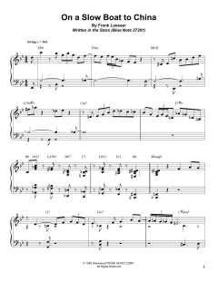On A Slow Boat To China von Frank Loesser (Download) 