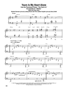 Yours Is My Heart Alone von Franz Lehár (Download) 