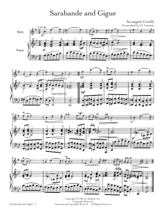 Sarabande And Gigue von Arcangelo Corelli (Download) 