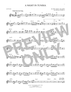 A Night In Tunisia von Dizzy Gillespie (Download) 