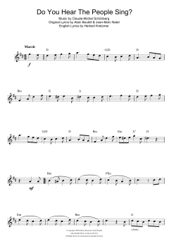 Do You Hear The People Sing? von Alain Boublil (Download) 