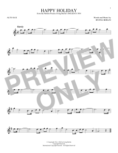 Happy Holiday von Irving Berlin (Download) 