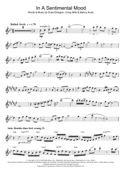 In A Sentimental Mood von Duke Ellington (Download) 