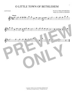 O Little Town Of Bethlehem von Lewis H. Redner (Download) 
