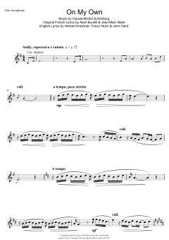 On My Own von Claude-Michel Schönberg (Download) 