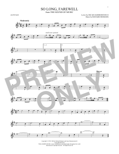 So Long, Farewell von Rodgers & Hammerstein (Download) 