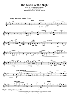 The Music Of The Night von Andrew Lloyd Webber (Download) 