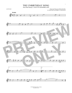 The Unbirthday Song von Mack David (Download) 