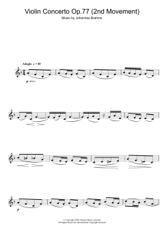 Violin Concerto von Johannes Brahms (Download) 