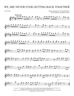 We Are Never Ever Getting Back Together von Taylor Swift (Download) 