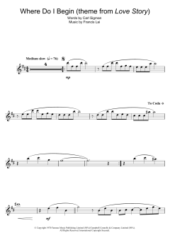 Where Do I Begin von Francis Lai (Download) 