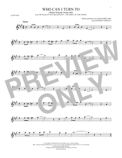 Who Can I Turn To von Anthony Newley (Download) 