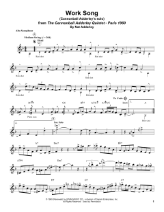 Work Song von Cannonball Adderley (Download) 