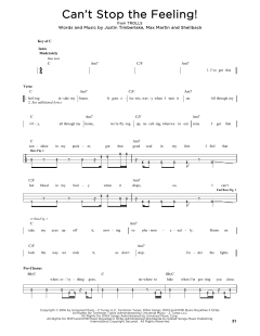 Can't Stop The Feeling! von Justin Timberlake (Download) 
